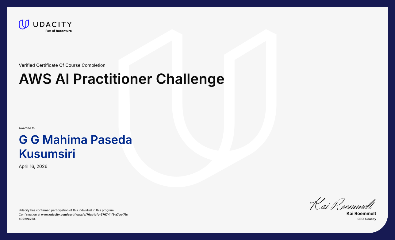 AWS AI Practitioner Challenge